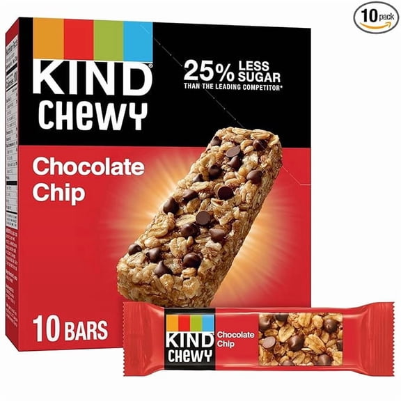KIND Granola Chewy Bar, Chocolate Chip, 10 Count