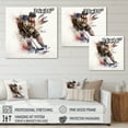 thumbnail image 4 of Designart Usa Hockey Player In Action I Canvas Wall Art, 4 of 5