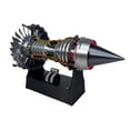 thumbnail image 2 of TR900 Turbofan Engine Model - Adjustable Speed Turbojet Engine Simulation for Mechanical Science Education & Decor, 28cm Assembly Version, 2 of 8