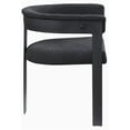 thumbnail image 5 of Pemberly Row Contemporary Black Boucle Fabric Dining Chair (Set of 2), 5 of 8