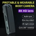 thumbnail image 2 of Small Body Camera Ture 1080P Full HD ,Mini Body Camera with 64GB Memory Card,Premium Portable Body Camera with Night Vision and Motion Detection Wearable for Office, Law Enforcement, Security Guard, 2 of 10