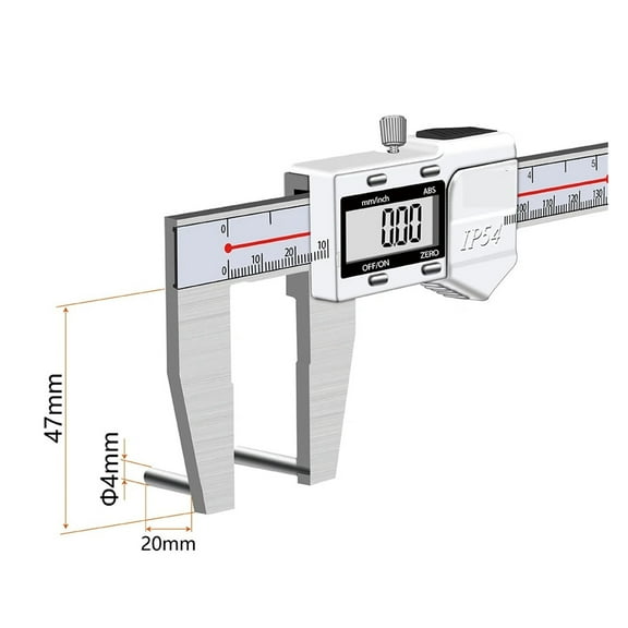 90 Degree Precision Electronic Stainless Steel Boring Special Caliper Inner Diameter Measurement Tool Aperture Digital Caliper ,Easy to Use