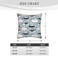 thumbnail image 2 of KLL Swan Princess On Lake Decorative Throw Pillow Covers Velvet Soft for Couch Sofa Bedroom Living Room Outdoor (No pillow core)- 18"x18", 2 of 5