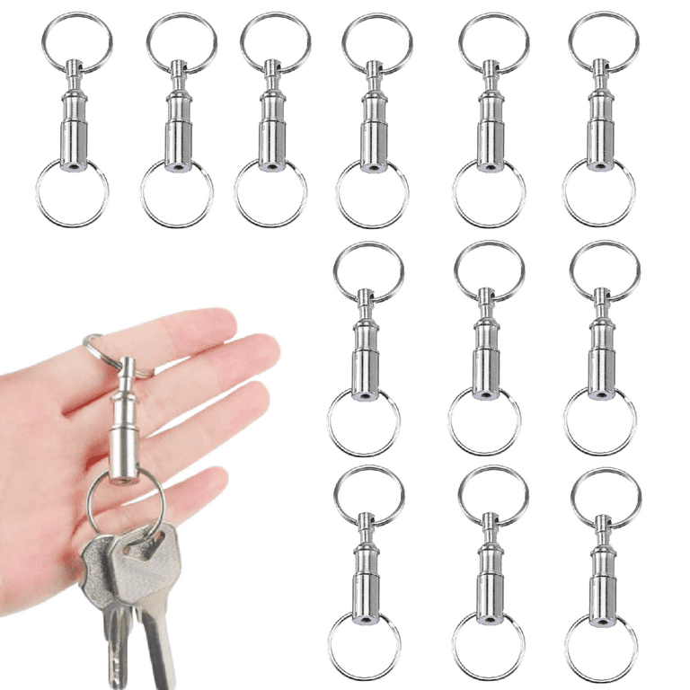 Transparent Resin Quick Release Swivel Keychain Pull Apart