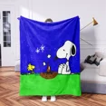 thumbnail image 3 of Nuevas mantas cálidas de franela de Snoopy para otoño e invierno, colcha con estampados de Charlie Brown para sofás, camas, sillas, adultos y niños, capa escolar para interiores, 3 of 5