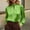 Green, variant on Women's Satin Blouse Casual Fashion Notched Neck Solid Color Twist Detail Long Sleeve Satin Top Business Casual Spring Summer Shirt Green XXL