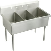 Elkay Ss8360of Sturdibilt 63" Triple Basin Free Standing Stainless Steel Utility Sink - 3