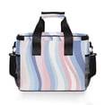 thumbnail image 7 of FORMRS Insulated Cooler Bag 24 Cans Capacity Soft Leakproof Lunch Box with Side Pockets, Abstract Pink, 7 of 7