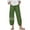 Army Green, variant on Honeeladyy Yoga Pants,Women's Fashion High Waist Straight Tube Trouser Hem Print Cotton Versatile Casual Pants