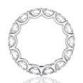 thumbnail image 5 of DIAMOND CLUB 7 Carat Lab Grown Diamond Round Eternity Ring 14K White Gold (VS1, F Color), Eternity Style Ring, 5 of 6