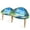 Color2, variant on Set of 2 Triangle End Table Beach Ocean Sea Tropical Island Palm Set of 2 Side Tables End Tables, Nesting Tables for Living Room
