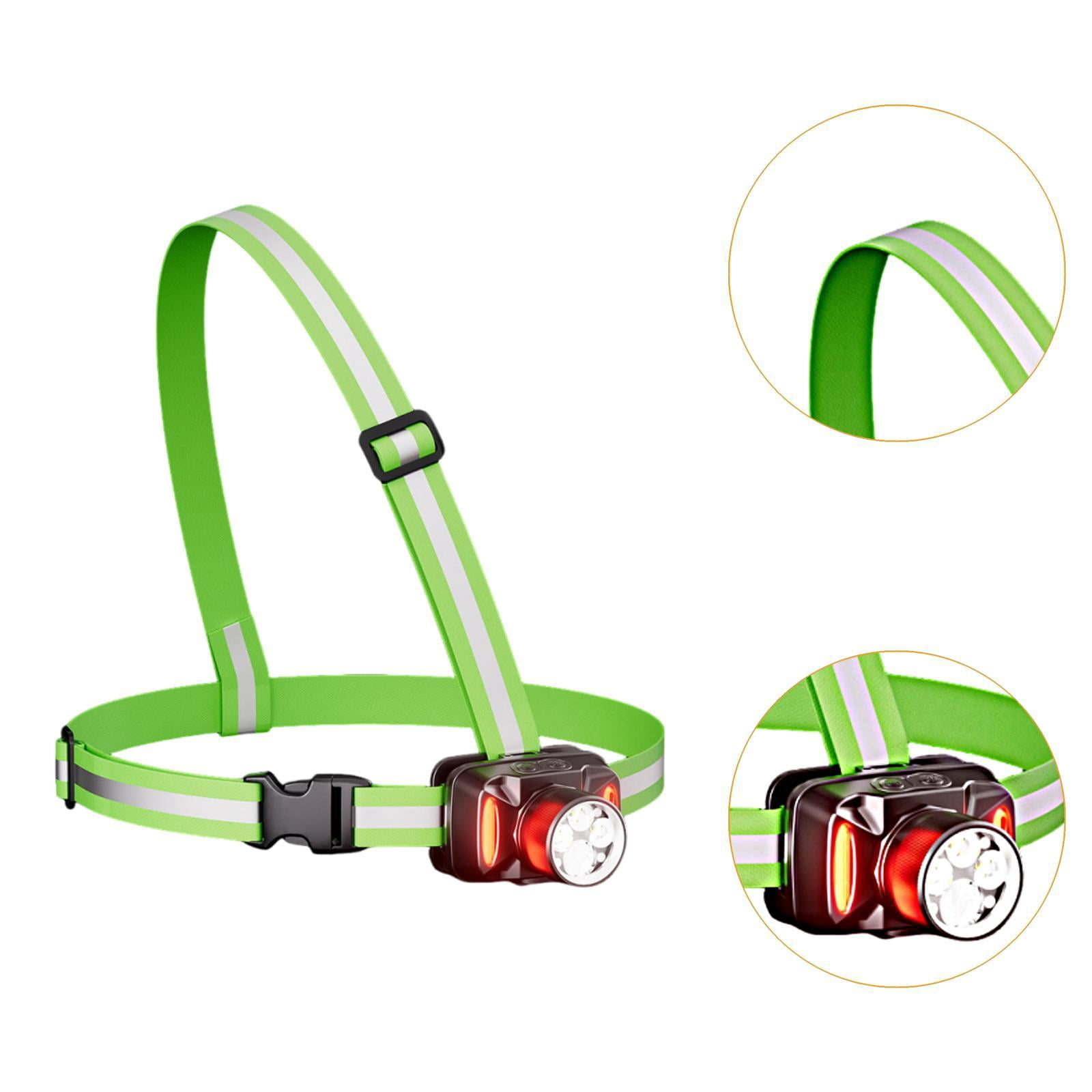 harayaa Night Light, Outdoor Chest Light, Running Vest, Reflector, Rechargeable Tiltable Single Strap