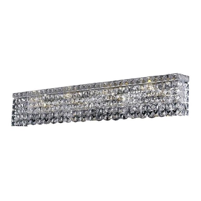Elegant Lighting Maxime 36" 8 Light Spectra Crystal Vanity Lighting