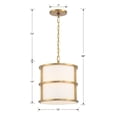 thumbnail image 2 of 9593-LG Crystorama Lighting Hulton - 3 Light Pendant-14 Inches Tall and 13 Inches Wide     -Traditional Installation, 2 of 7