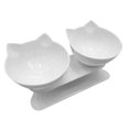 thumbnail image 3 of Cats Food Bowl Pet Feeding 15° Tilted Basic Bowl Detachable Food Containers Raised with Stand, 3 of 4