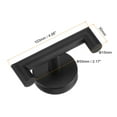 thumbnail image 2 of 2Pack Waterproof Stainless Steel Towel/Robe Clothes Hook with Screws for Kitchen, Door, (103x55mm Black), 2 of 6