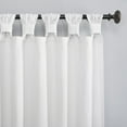 thumbnail image 2 of Archaeo Washed 100% Cotton Twist Tab Curtain, 52" x 108" Panel, White, 2 of 8