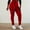 Red-01, variant on LIBRCLO Womens Leggings Plus Size With Pockets High Waisted Fashion Solid Color Leggings