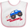 thumbnail image 3 of Inktastic Happy Valentine's Day-monster Truck Boys or Girls Baby Bib, 3 of 4