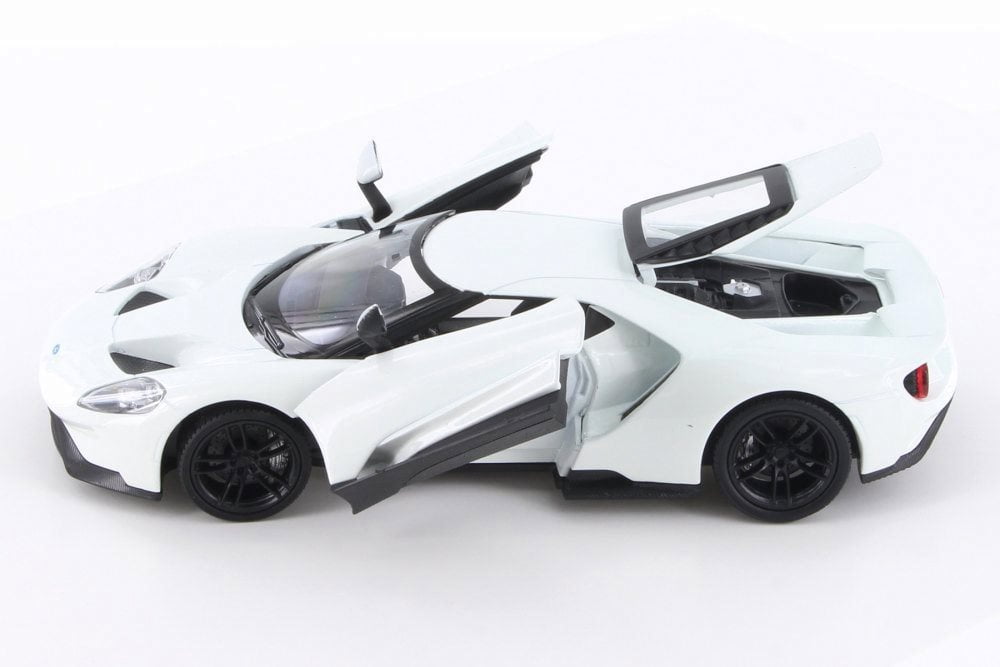 2017 Ford GT, White - Welly 24082/4D - 1/24 Scale Diecast Model Toy Car