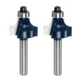 thumbnail image 1 of Unique Bargains 2pcs Roundover Router Bit Dia 1/4 Shank 3/8' Radius Carbide Tipped Woodworking Tool, 1 of 7