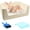 White, variant on Extra Large Rabbit Litter Box for Cage, Plastic Litter Pan Corner Pet Toilet Small Animal Potty Tray with Metal Grate for Adult Guinea Pigs Chinchillas Ferrets (White)