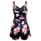 thumbnail image 5 of ICHUANYI Clearance Women Fashion Bandage Backless V-Neck Sleeveless Casual Printing Short Jumpsuit(Black, XXL) ICHUANYI WER2023081107042, 5 of 5
