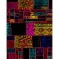 thumbnail image 1 of Ahgly Company Indoor Rectangle Abstract Dark Brown Patchwork Area Rugs, 2' x 3', 1 of 6