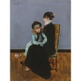thumbnail image 3 of Norbert Goeneutte 19x24 Black Modern Framed Museum Art Print Titled - Elegance; Mother and Daughter (1879), 3 of 5
