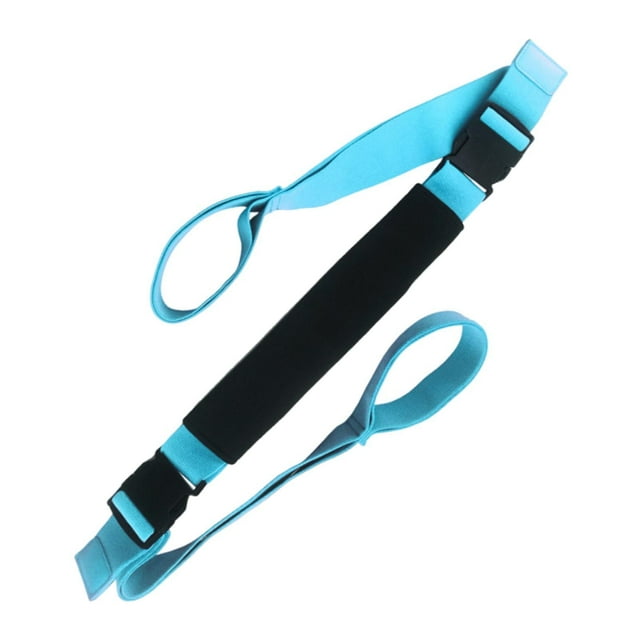 Correa de , correa de estiramiento para , pilates, flexibilidad, elástica, entrenamiento, portátil, ajustable, multiusos, banda elástica para Azul