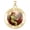Yellow Gold, variant on Picturesongold.Com Saint Cecilia Round Religious Medal (Singing) - - 2/3 inch Size of Dime, Sterling Silver