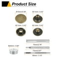 thumbnail image 2 of Uxcell 24Set 15mm Leather Snap Fastener Kit with 4 Install Tools, Gun/Bronze, 2 of 6