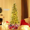 thumbnail image 3 of Patiojoy 8 FT Artificial Christmas Tree Pre-lit Xmas Tree with 400 Warm White LED Lights, 3 of 9