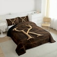 thumbnail image 3 of Castle Fairy Personalized Initial Alphabet K 3-Piece Full Size Comforter Sets for Teens Children,Wildlife Deer Bedding Comforter Set,Abstract Vintage Lightweight Bedding Sets,Luxury Bedroom Decor, 3 of 8