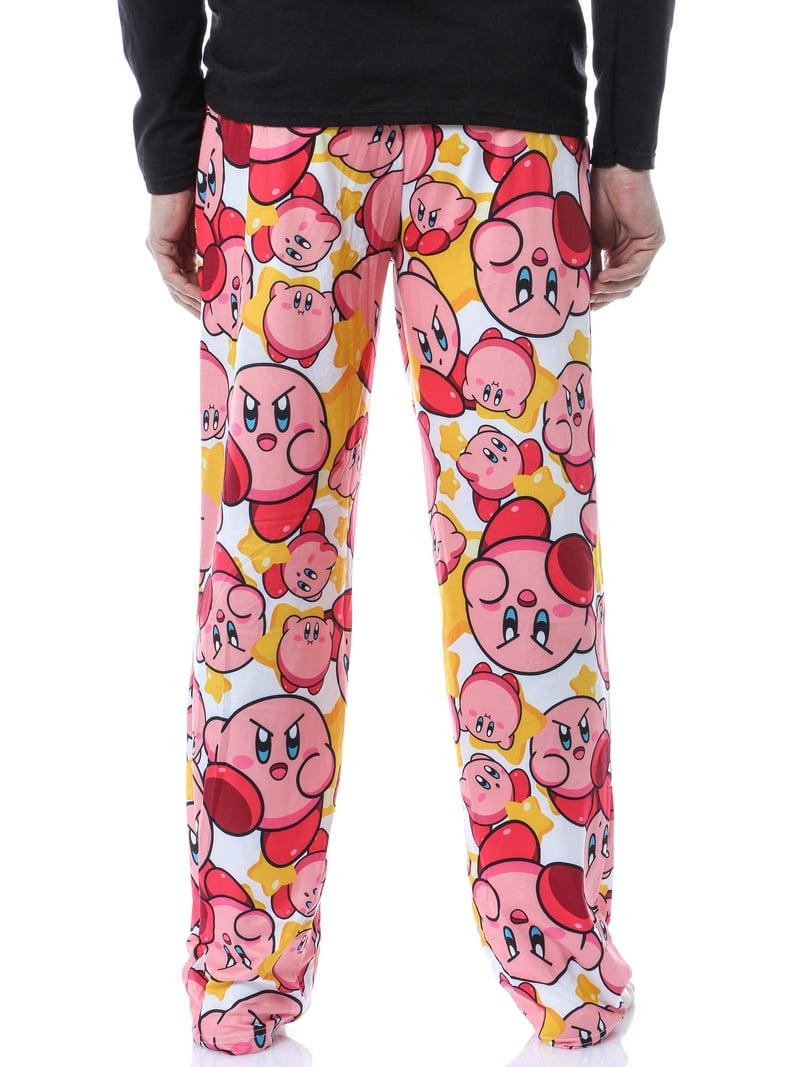 Nintendo Kirby Men's Pajama Sweatpants with Allover Character