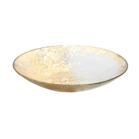 

Classic Touch CB1067 Smoked Glass Bowl with Scattered Gold Design
