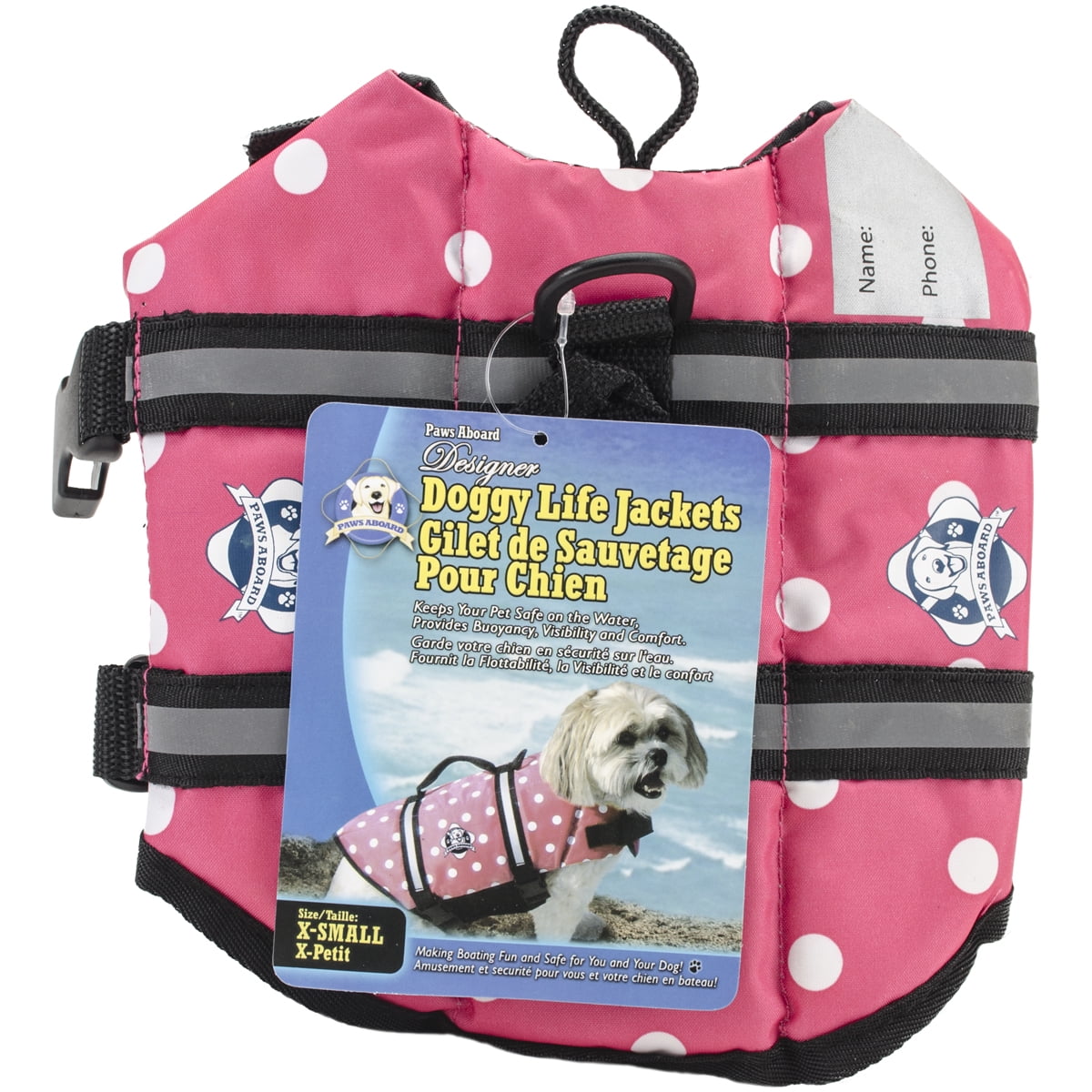 Paws Aboard BY1300 Neoprene Doggy Life Jacket Small