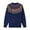 Blue, variant on Fair Isle Sweater Women Vintage Crewneck Fairisle Pattern Pullover Sweaters Lightweight Soft Sweater Tops