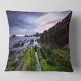 thumbnail image 2 of Designart Gueirua Beach in Spain - Seashore Photography Throw Pillow - 18x18, 2 of 5