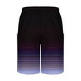 thumbnail image 5 of Viikei Men's Shorts in Trendy Patterns,Men Casual Fashion Print Shorts with Pockets Elastic Waist Beach Pants Purple XXXXXL, 5 of 5