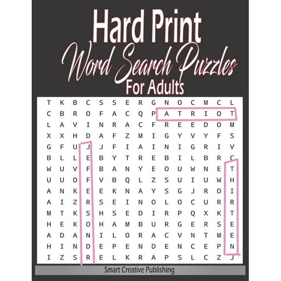 Hard Print Word Search Puzzles For Adults: hardest themed Puzzles to solve for Adults & Seniors and all other Puzzle Fans-8.5 x 11 inch (Paperback)(Large Print)