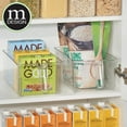 thumbnail image 2 of mDesign Kitchen Pantry Cabinet Refrigerator Storage Bin - 4 Pack, Large, Clear, 2 of 8