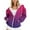 Hot Pink, variant on ChaoHeng Ladies Coats with Hood $19.99 Oversized for Women,Women Fashion Printed Blouse Long Sleeve Tops Sweatshirt Pockets Hoodied,Green,S