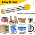 thumbnail image 4 of 2 Pcs Pool Immersion Water Heater 5 Gallons In Minutes 2500w Pool Heater For Above Ground Bucket He, 4 of 5