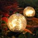 thumbnail image 5 of Globos solares Luces Decoración de jardín al aire libre Bolas solares Luces solares de vidrio craquelado, 5 of 9