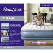 Beautyrest Hi Loft 16 Full Size Air Mattress with External Pump - Blow up Air Bed