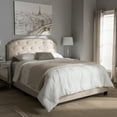 thumbnail image 5 of Baxton Studio Lexi Light Beige Fabric Upholstered King Size Bed, 5 of 8