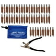 50 each C1/8 Cleco Fasteners with Cleco Pliers & Pouch- Made in USA ...