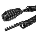 thumbnail image 5 of Unique Bargains 4.9 Feet Motorcycle Helmet Lock, 4 Digit Anti Theft Security Lock Cable Long Coiled Hard Alloy Lock, Black, 5 of 5