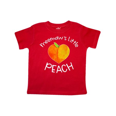 

Inktastic Meemaw s Little Peach Cute Peach Heart Gift Toddler Boy or Toddler Girl T-Shirt